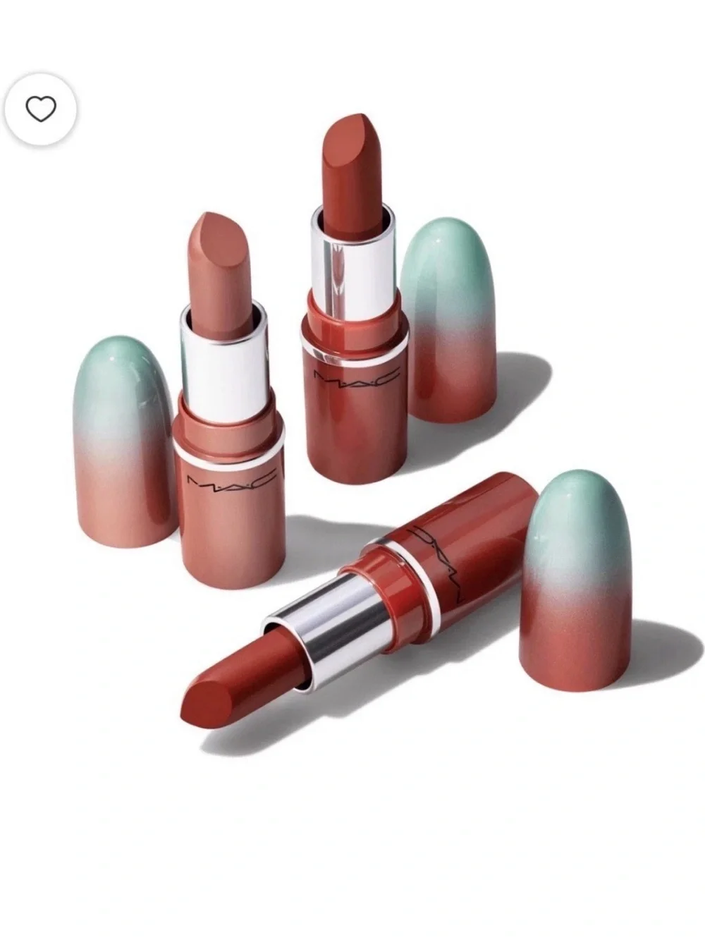 MAC 3-pc Wildest Gleams Mini Lustreglass Lipstick NIB Thanks, Spice, Business